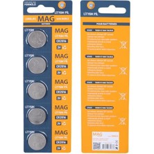 Pazarcan Mag Batteries MG-2016 CR2016 3 Volt Pil (5'li Blister Paket)