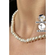 Taş Uzmanı Orijinal Barok Inci, Doğal Tatlı Su Incisi Kolye, Mayorka Incisi