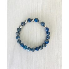MK Tasarım Gerçek Lapis Lazuli Taşı Bileklik – MKT.1.101.25 (Doğal Taş, Boyasız)