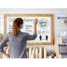 28 Ecoline Beyaz Yazı Tahtası Kalemi, 4'lü Set, Karışık Renkler, Yuvarlak Uç, Yeniden Doldurulabilir