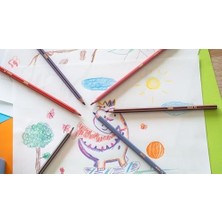 Bıc Kids Evolution Stripes Kuru Boya Kalemi, 24'lü Kutu, Kıymık Oluşturmaz, Çiğnemeye Karşı Dayanıklı, Kolay Açılır