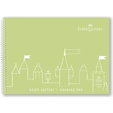 Resim Defteri, 25X35 Cm, 30 Yaprak, Sert Kapak, Spiral Cilt, 120G Kağıt, Dayanıklı ve Çevre Dostu, Asorti Renkler