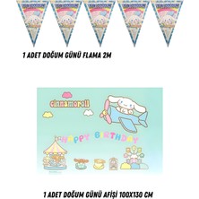 Cinnamoroll Cinnamon Karakter Tema Uyumlu Afiş Flama Set