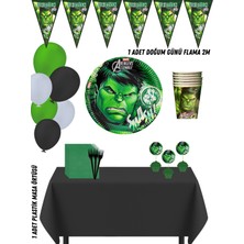 Hulk Yeşil Dev 32 Kişilik Doğum Günü Parti Süsleri Seti