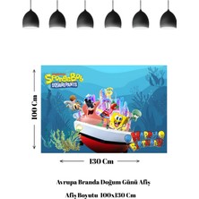 Sünger Bob Temalı Doğum Günü Afişi