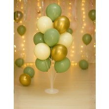 Küf Yeşili Balon Seti 20 Adet & 7 Li Balon Standı