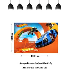Hotwheels Ateşli Tekerler Temalı Doğum Günü Afişi