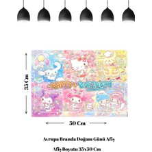 Kuromi Friends Temalı Doğum Günü Afişi