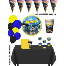 Batman Betmen 40 Kişilik Doğum Günü Parti Süsleri Seti