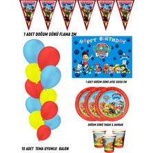 Paw Patrol Ryder 16 Kişilik Doğum Günü Parti Malzemeleri Süsleri Partymix