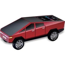 Eco Port D68 Cyber Model Araba Tasarımlı Bluetooth Hoparlör 15W Güçlü Ses Rgb LED /tws/usb Kırmızı