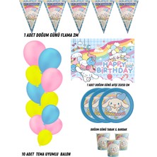 Cinnamoroll Cinnamon 40 Kişilik Doğum Günü Parti Malzemeleri Süsleri Partymix