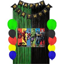 Avengers Doğum Günü Parti Malzemeleri Süsleri Mixxi Set 100X130