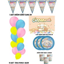 Cinnamoroll Cinnamon 16 Kişilik Doğum Günü Parti Malzemeleri Süsleri Partymix
