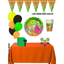 Taş Devri Çakıl Bam Bam 16 Kişilik Doğum Günü Parti Süsleri Seti