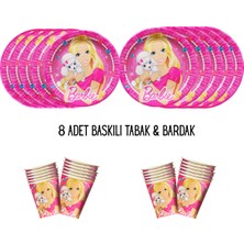 Tema Uyumlu Baskılı 8 Kişilik T-B-Set