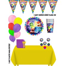 Ters Yüz 8 Kişilik Doğum Günü Parti Süsleri Seti