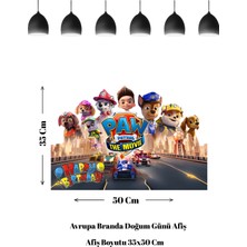 Paw Patrol Temalı Doğum Günü Afişi