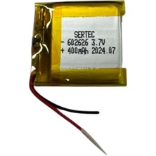 Eco Port Sertec 602626 3.7V 400MAH Li-Polymer Pil (DEVRELI/1.5A)
