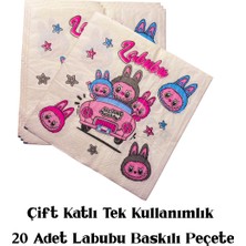 Labubu Karakter Baskılı Doğum Günü Peçetesi