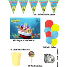 Sünger Bob Kare Pantalon Patrick Doğum Günü Parti Seti