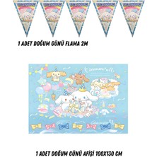 Cinnamoroll Cinnamon Karakter Tema Uyumlu Afiş Flama Set