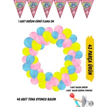 40 Adet Tema Uyumlu Balon Seti
