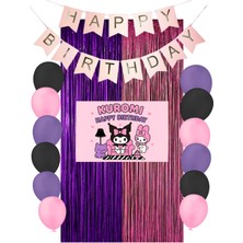 Kuromi Doğum Günü Parti Malzemeleri Süsleri Mixxi Set