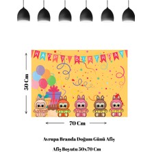 Labubu Temalı Doğum Günü Afişi Party