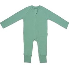 Organik Pamuk Çocuk Ayaklı Uyku Tulumu - 1 Tog - (18-24 Ay) - Mint Yeşili