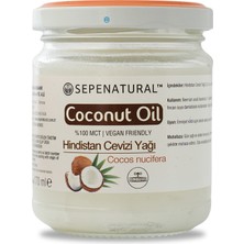 Sepe Natural Soğuk Sıkım %100 Saf Hindistan Cevizi Yağı 170 ml