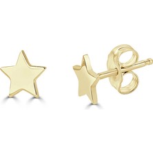 Zeya Kuyumculuk 14 Ayar Altın Yıldız Küpe