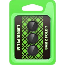 Eco Port Samsung Galaxy Z Fold 7 Raze Metal Kamera Lens - Siyah