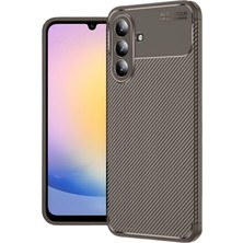 Nrzsnt Newface Samsung Galaxy S25 Fe Auto Focus Karbon Kapak - Kahverengi