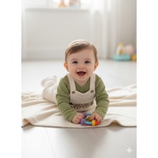 ruhaay Çocuk Mevsimlik Bahçivan Model Pançi Nakışlı 2li Takım