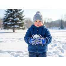 Miniko Kids Kitti 421-015 4-7 Yaş Kar Kayak Eldiveni