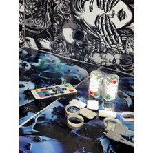 Auto Elite Ayak Altı LED Kablosuz Aydınlatma Şarj Aleti Kumandalı 2 Adet (1 Takım) 12 Renk Seçeneği Tak Kullan