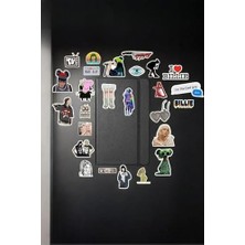 Billie Eilish Paketi/bullet Journal Defter Çıkartma Ajanda Laptop Etiket