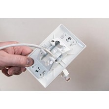 On-Q WP1014WH5 Kablo Erişim Kayışı (5'li Paket), Beyaz