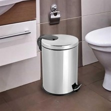Pedallı Çöp Kovası Krom 12 LT(NV1004)