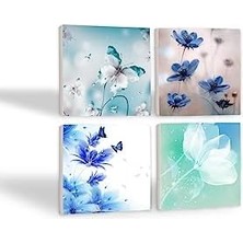 Kelebeğin Rüyası Taş Bardak Altlığı Seti - 4 Parça - Dekoratif, Rustik Mutfak Aksesuarı, 10X10 Cm, Kaydırmaz Tabanlı, Şık ve Dayanıklı SC122