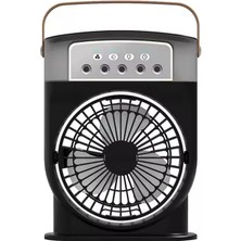 Fanı 3 Hızlı Rüzgarlı Taşınabilir Ac Sessiz Sis Fanı USB Şarj Edilebilir Küçük Taşınabilir Klima 600ML Hava Soğutucu Fanı, 7 Gece Lambalı 1/2/3 H Zamanlayıcı Stili 2, Hava Soğutucu Fanı