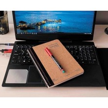 Natural Journal A5 Spiralli Defter – Sert Kapak, 160 Sayfa, Kareli– Günlük, Ofis ve Hediye Kullanımı Için Not Defteri