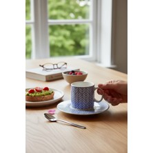 Kütahya Home 12 Parça Desenli Porselen Kahve Fincan Takımı Tulu | 6 Kişilik