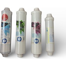 Nsf Onaylı 4’lü Su Arıtma Filtresi Seti – Tüm Kapalı Kasa Cihazlarla Uyumlu | 7 L Dirsek + 1 T Dirsek