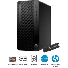 HP Amd Ryzen 5 8500G | 16 GB Ddr5 Ram | 4 Tb SSD | Freedos | Masaüstü Bilgisayar