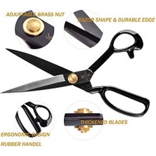 Terziye Makası 24 cm - Kumaş, Giyim, Deri, Hammadde Kesmek Için Terziye Makası (Sağ Elle)