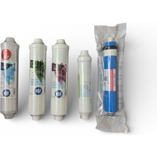 Prowater Nsf Onaylı Tüm Kapalı Kasa Su Arıtma Cihazlarına Uyumlu 5'li Filtre Seti