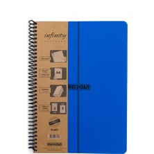 Primary Serisi, A4, 6 Konulu (3 Kareli, 3 Çizgili) 180 Yaprak Pp Kapaklı Spiralli Defter, Lacivert