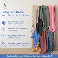 Dedi Starlink Lüks Bebek Battaniyesi | Yenidoğan, Kız ve Erkek Bebekler Için Yumuşak Kundaklama Battaniyesi | Bebek Arabası ve Seyahat Koltuğu Için Ideal | Oeko-Tex 100 Mavi 80X100 cm